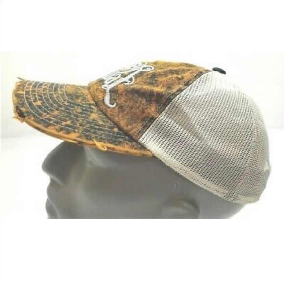 Rock Rivalaval womens cap adjustable had strap back mesh. Brown with silver. - Picture 12 of 15